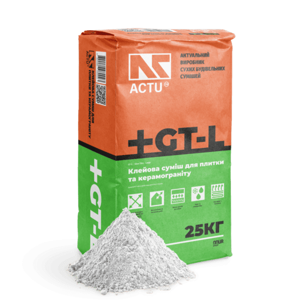 Клейова суміш для керамічної плитки та керамограніту«GT-L»